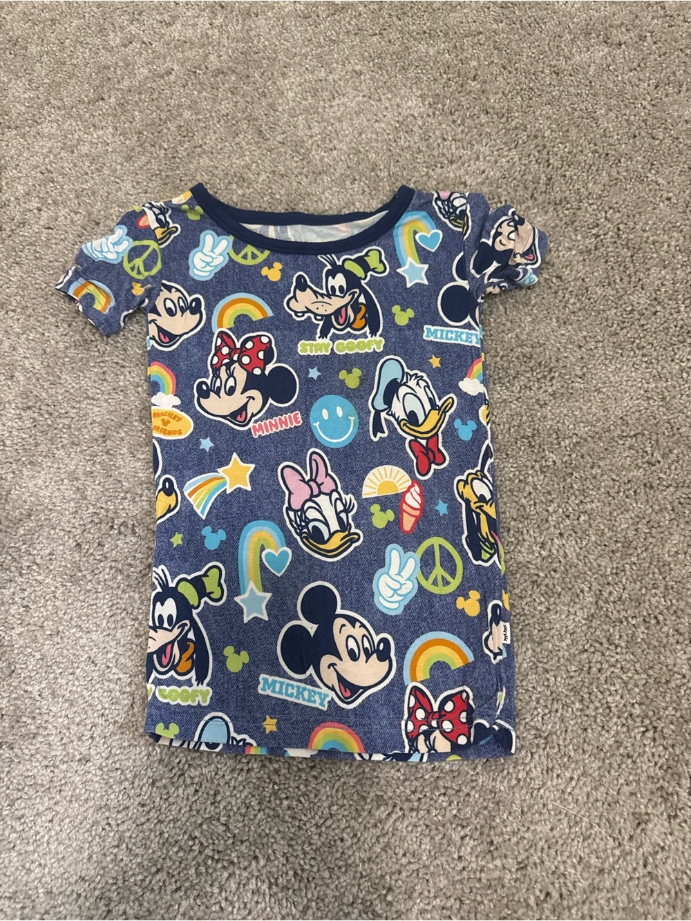 Little Sleepies Short Sleeve PJ Top in Mickey's Clubhouse